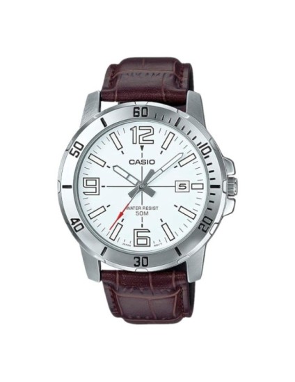 Reloj Casio MTP-VD01L-7BV Hombre Esfera Blanca | Joyería Parejo