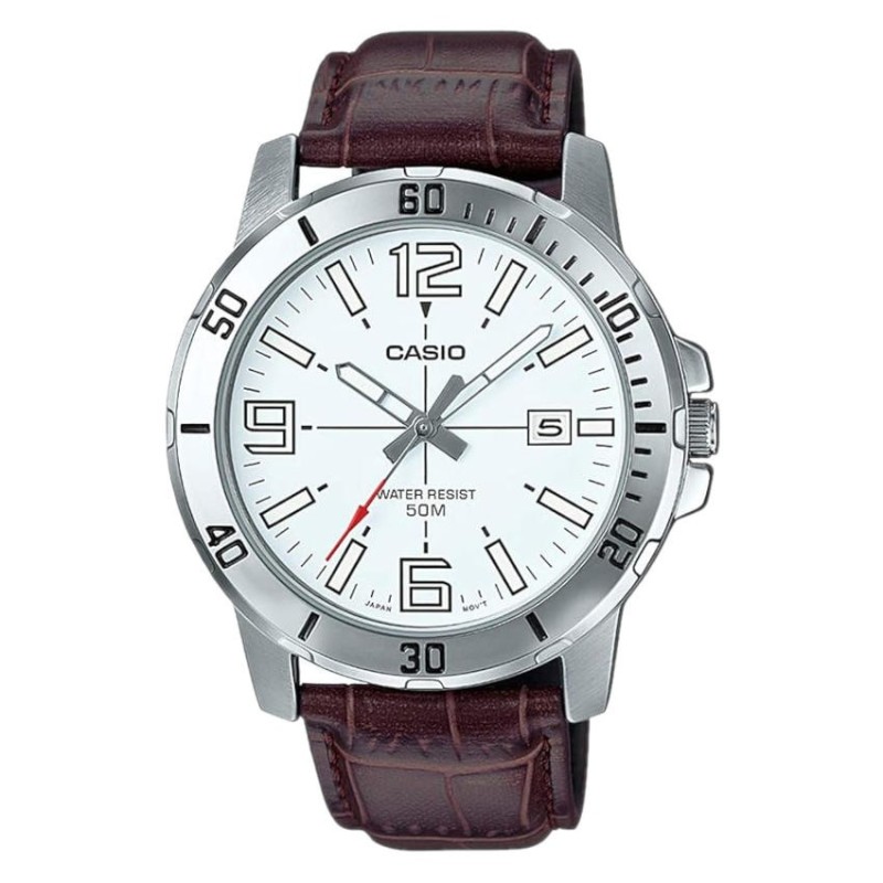 Reloj Casio MTP-VD01L-7BV Hombre Esfera Blanca | Joyería Parejo