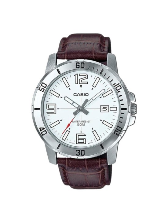 Reloj Casio MTP-VD01L-7BV Hombre Esfera Blanca | Joyería Parejo