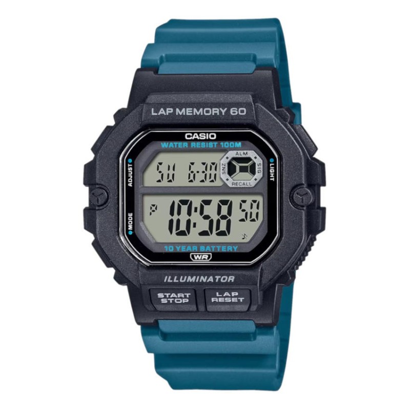 Reloj Casio WS-1400H-3AVEF Digital Deportivo Azul | Joyería Parejo