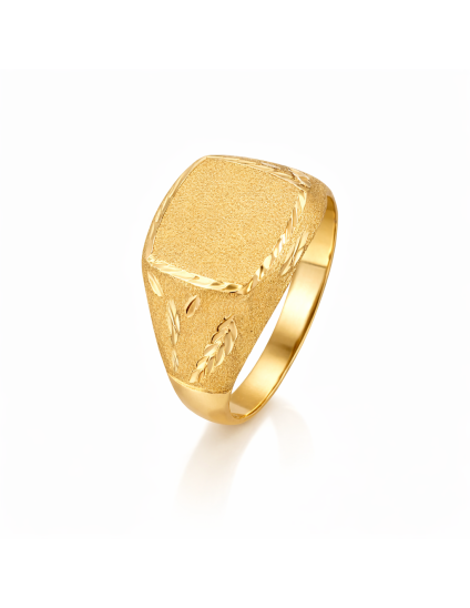 Anillo Sello Niño Oro 18k Comunión - ¡Compra Segura!