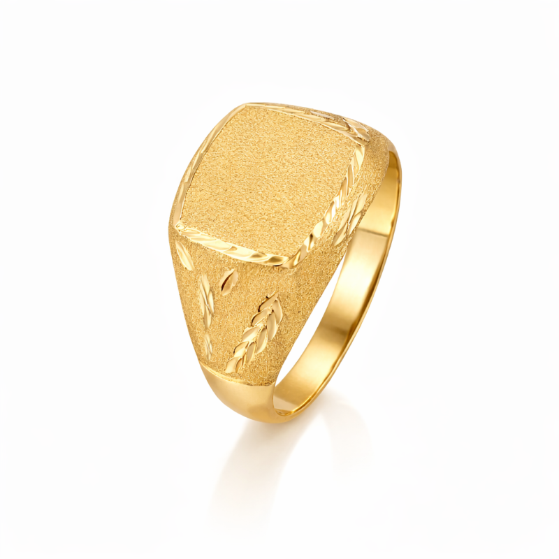 Anillo Sello Niño Oro 18k Comunión - ¡Compra Segura!