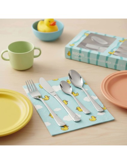 Estuche 4 Cubiertos Patitos 09680 | Joyería Parejo