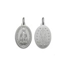 Medalla de la Virgen de la Milagrosa en Plata de Ley 925 mls