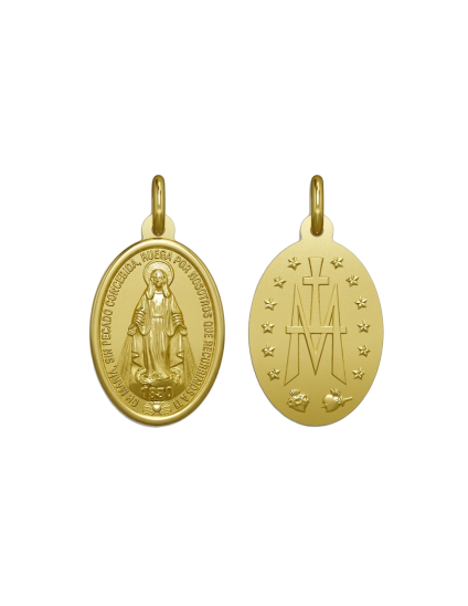 Medalla Virgen Milagrosa Oro 18k - Compra Aquí