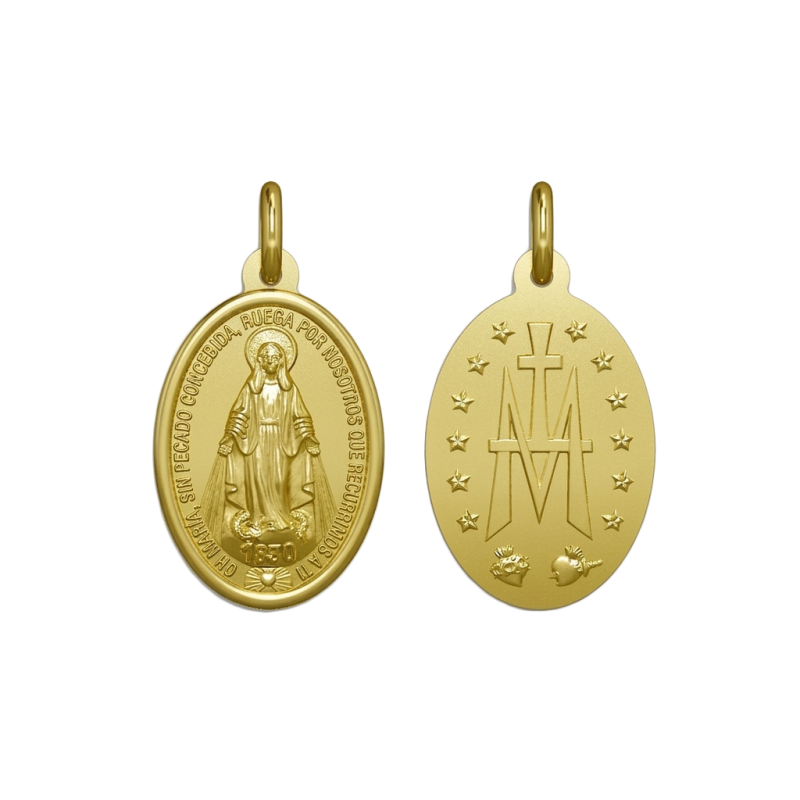 Medalla Virgen Milagrosa Oro 18k - Compra Aquí