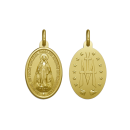 Medalla de la Virgen de la Milagrosa en Oro 18k