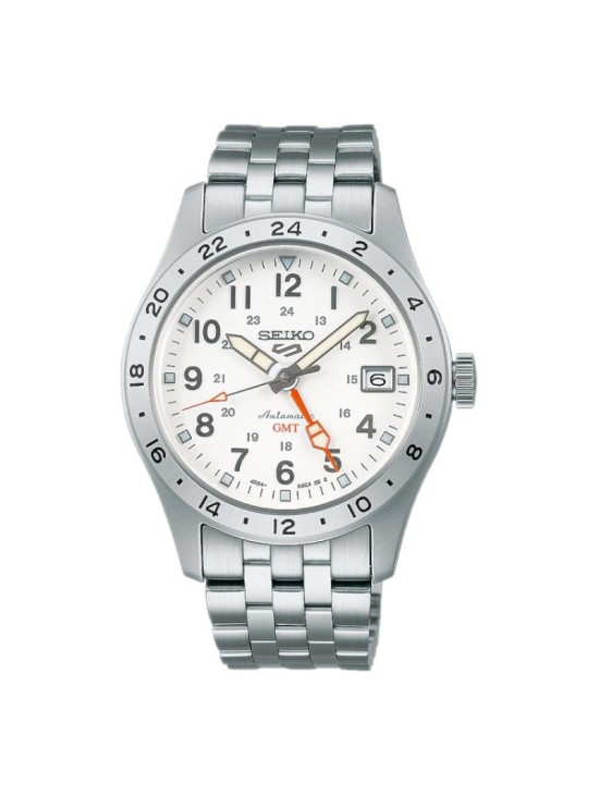 Reloj Seiko SSK059K1 GMT Automático Hombre - Blanco | Joyerá Parejo