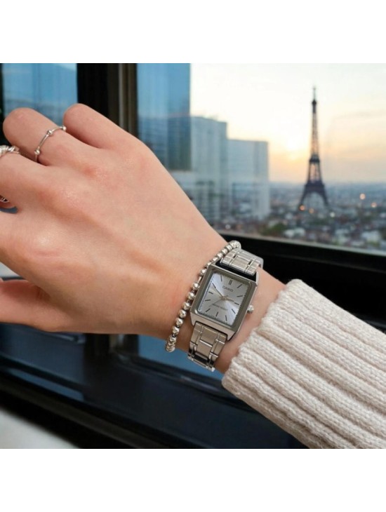 Reloj Casio Mujer LTP-V007D-2E Acero Esfera Azul | Joyería Parejo