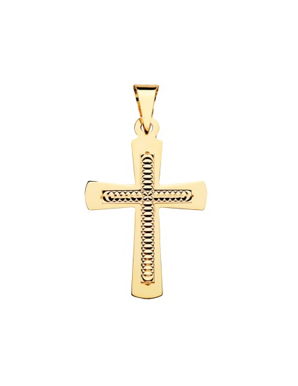 Cruz Oro 18K Tallada 34x22 mm | Joyería Parejo