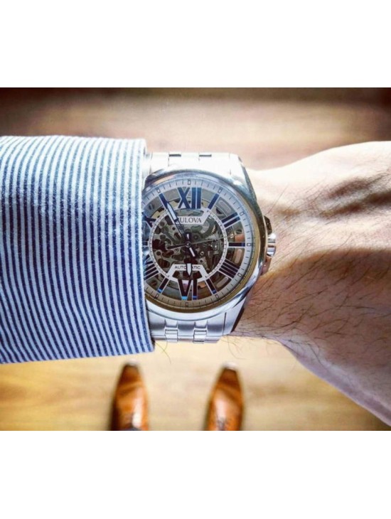 Reloj Bulova 96A187 Skeleton Hombre Sutton Autom. | Joyería Parejo