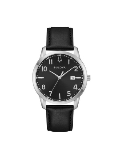 Reloj Bulova 96B473 Hombre Esfera Negra - Piel | Joyería Parejo