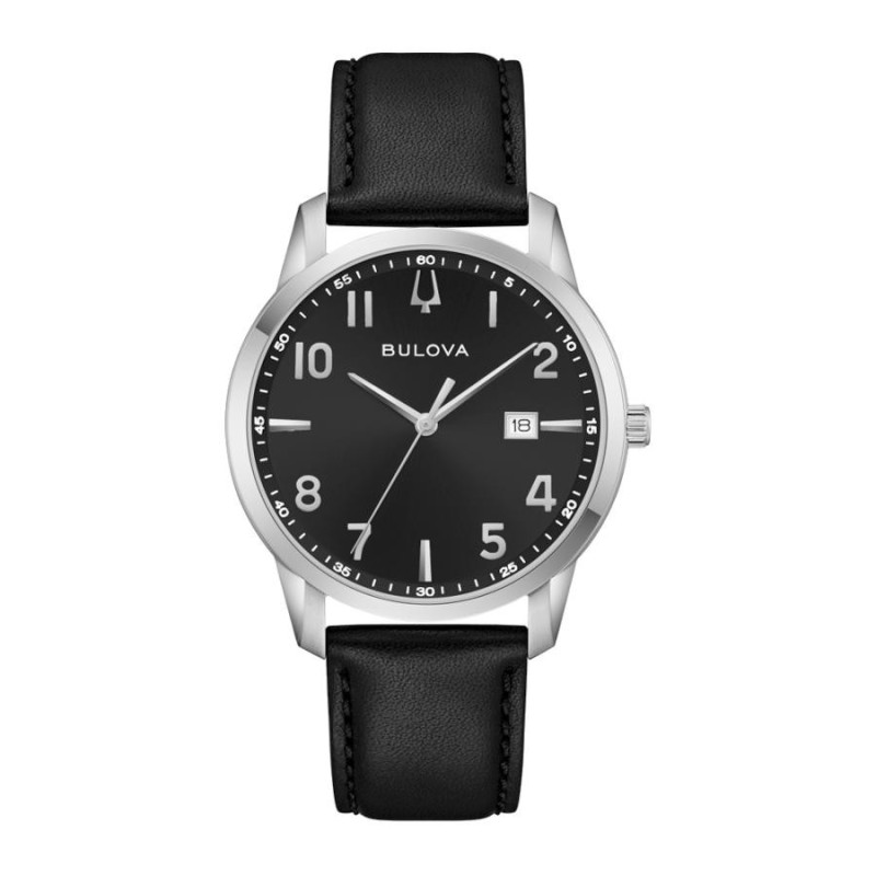 Reloj Bulova 96B473 Hombre Esfera Negra - Piel | Joyería Parejo