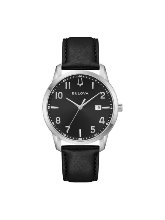 Reloj Bulova 96B473 Hombre Esfera Negra - Piel | Joyería Parejo