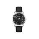 Reloj Bulova 96B473 Hombre Esfera Negra Correa Piel