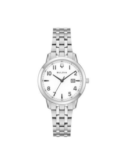 Reloj Bulova 96M174 Mujer Acero Esfera Blanca | Joyería Parejo