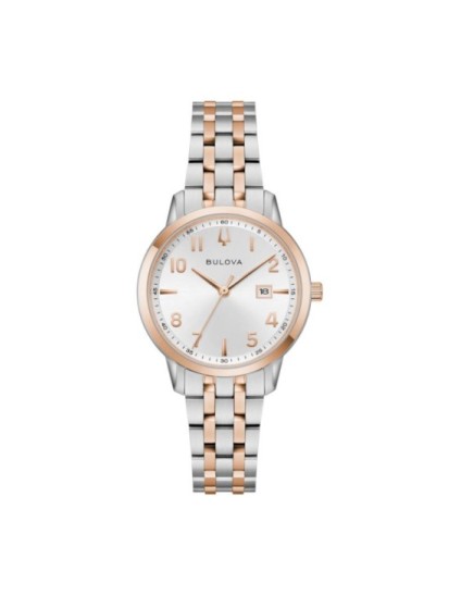 Reloj Bulova 98M140 Mujer Bicolor Acero Elegante | Joyería Parejo