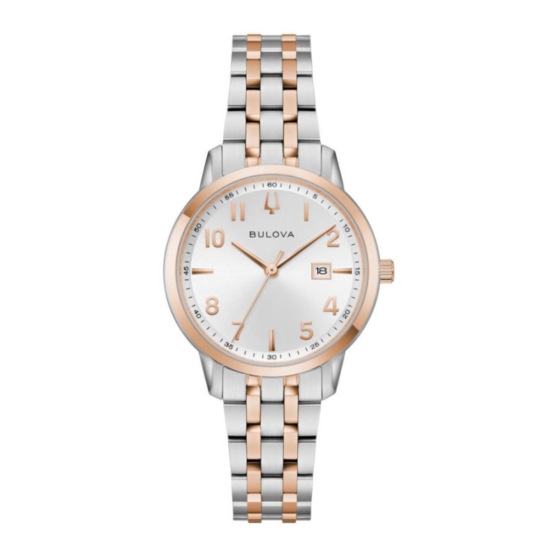 Reloj Bulova 98M140 Mujer Bicolor Acero Elegante | Joyería Parejo