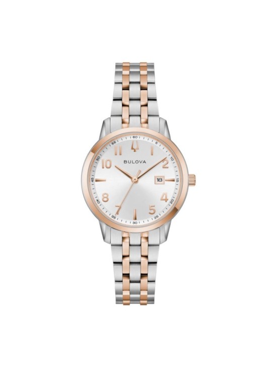 Reloj Bulova 98M140 Mujer Bicolor Acero Elegante | Joyería Parejo