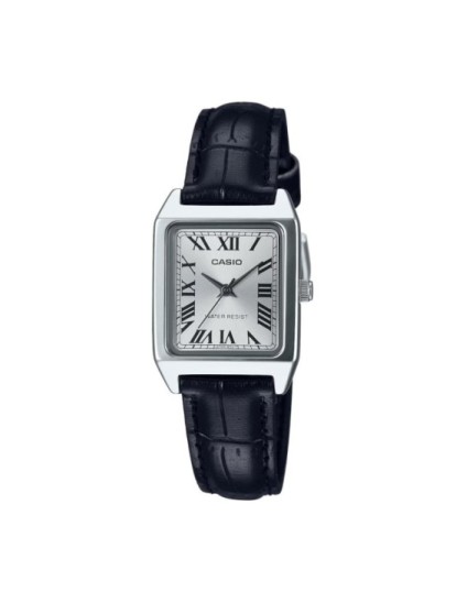 Reloj Casio LTP-V007L-7B1 Mujer Correa Piel Negra | Joyería Parejo