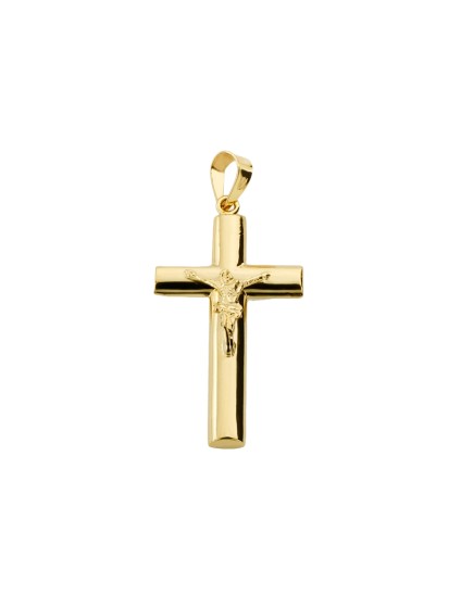 Cruz Oval Oro 18K con Cristo 31x17  mm | Joyería Parejo