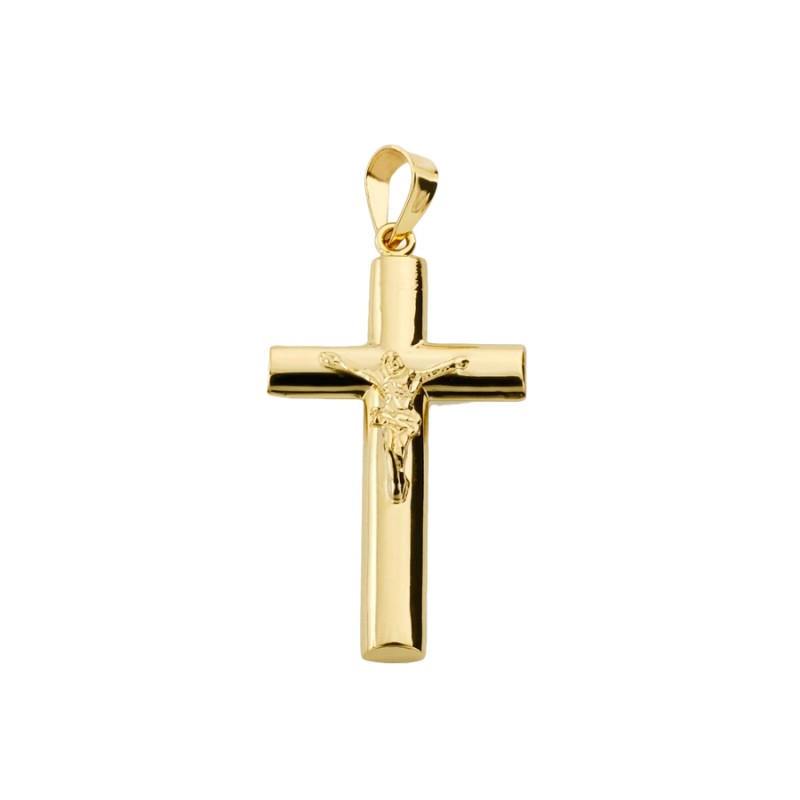 Cruz Oval Oro 18K con Cristo 31x17  mm | Joyería Parejo