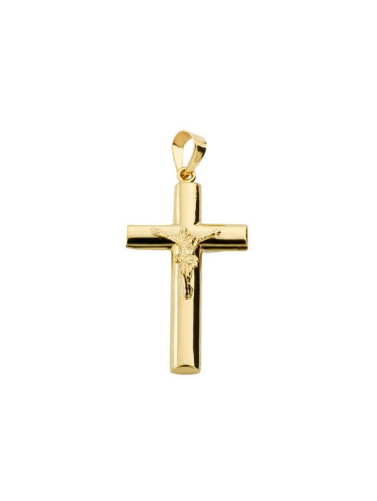 Cruz Oval Oro 18K con Cristo 31x17  mm | Joyería Parejo