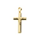 Cruz Oval Oro 18K con Cristo 31x17  mm