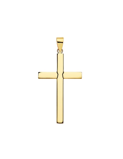 Cruz Oro 18K Lisa 32x18x3 mm | Joyería Parejo