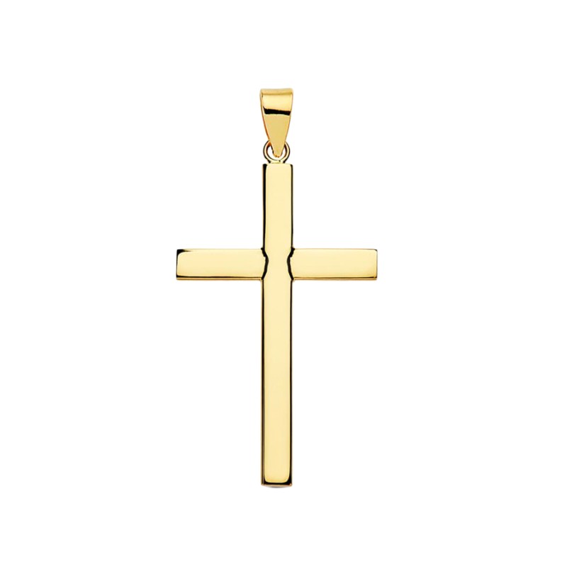 Cruz Oro 18K Lisa 32x18x3 mm | Joyería Parejo