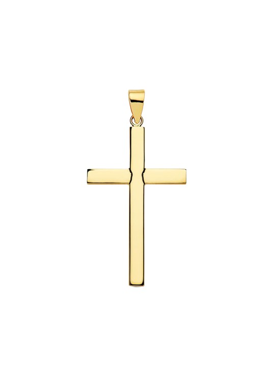Cruz Oro 18K Lisa 32x18x3 mm | Joyería Parejo