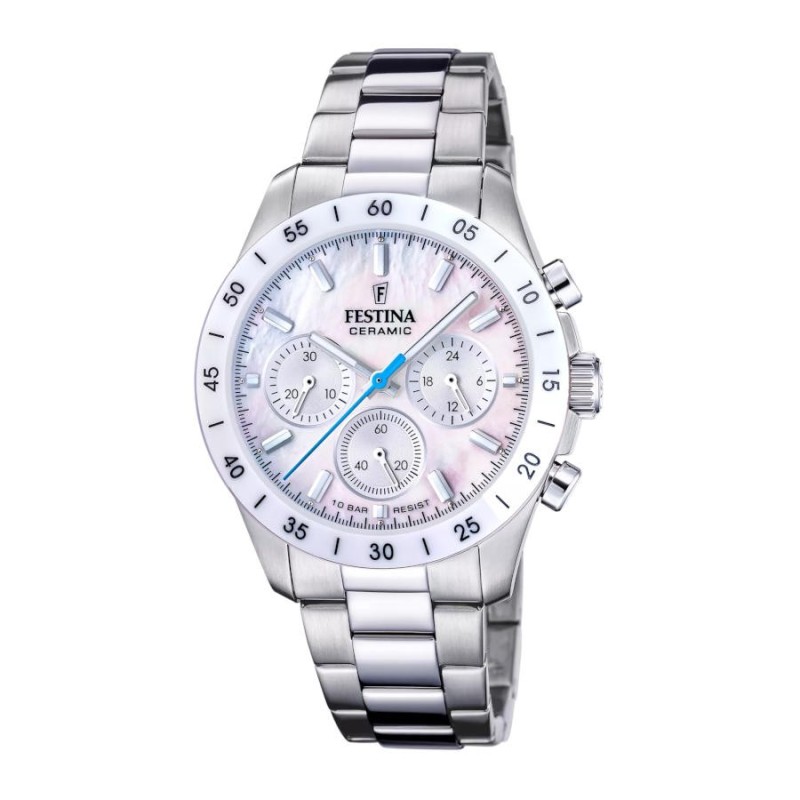 Reloj Festina F20693/1 Mujer Cerámica Cronógrafo | Joyería Parejo