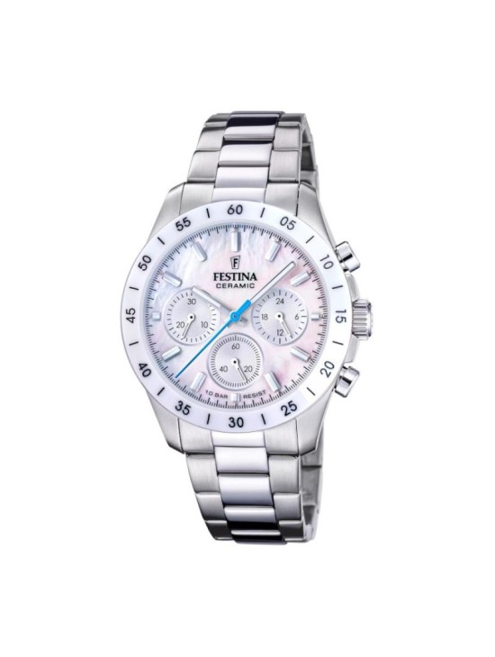 Reloj Festina F20693/1 Mujer Cerámica Cronógrafo | Joyería Parejo