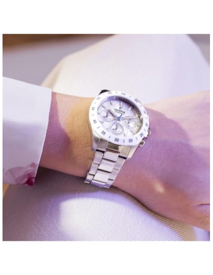 Reloj Festina F20693/1 Mujer Cerámica Cronógrafo | Joyería Parejo