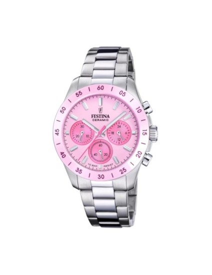 Reloj Festina F20693/2 Mujer Cerámica Rosa | Joyería Parejo