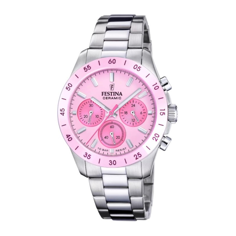 Relógio Festina F20693/2 Mulher Cerâmica Rosa | Joyería Parejo
