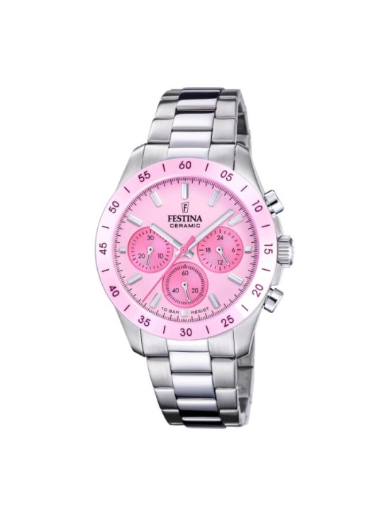 Festina F20693/2 Women's Pink Ceramic Watch | Joyería Parejo
