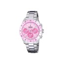 Reloj Festina F20693/2 Mujer Cerámica Rosa Cronógrafo