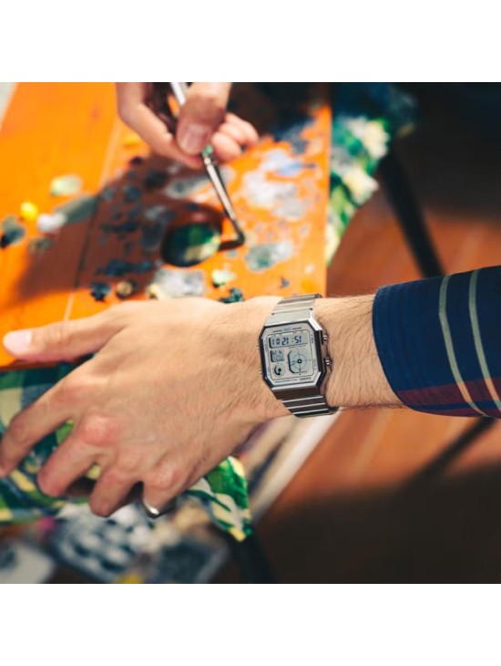 Reloj Casio A130WE-7AEF Unisex Vintage Digital | Joyería Parejo
