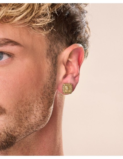 Pendientes Guess JUME05010JWYGT-U Dorados Hombre | Joyería Parejo