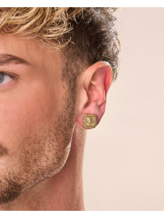 Pendientes Guess JUME05010JWYGT-U Dorados Hombre | Joyería Parejo