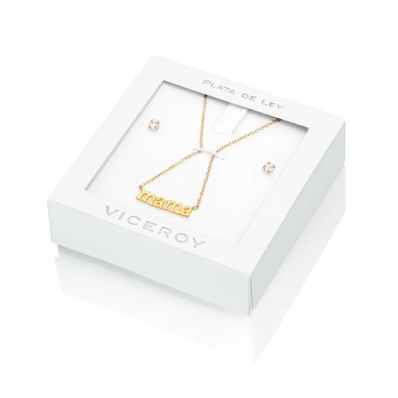 Pack Viceroy 5031K000-36 Collar Mamá Plata Dorada | Joyería Parejo