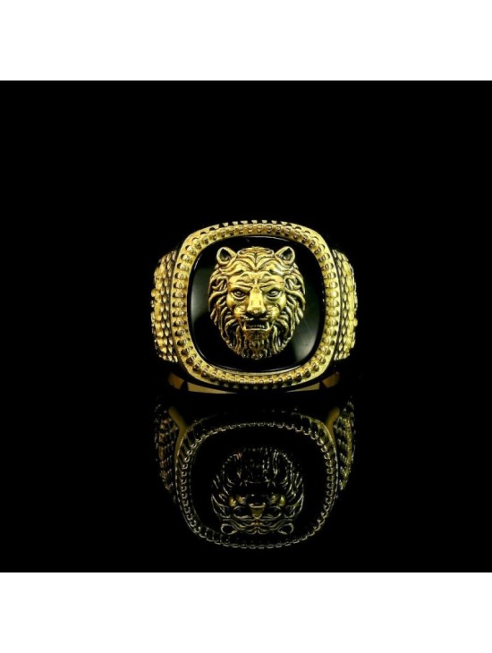 Anel Guess JUMR04003JWYGBK62 Dourado Leão Homem | Joyeria Parejo