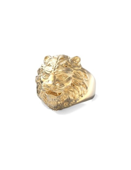 Anillo Guess JUMR01307JWYG64 Talla 24 León Hombre | Joyería Parejo