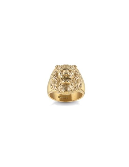 Anillo Guess JUMR01307JWYG64 Talla 24 León Hombre | Joyería Parejo