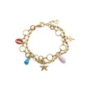 Pulseira Viceroy Fashion 14273P01012 Mulher Dourado Charms Marinhos