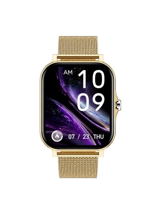 Reloj Smartwatch Derwye Dorado Beige Bluetooth | Joyería Parejo