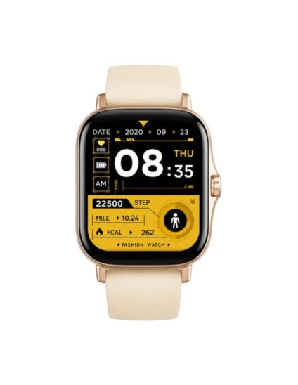 Reloj Derwye Smart Beige Unisex Bluetooth Táctil | Joyería Parejo