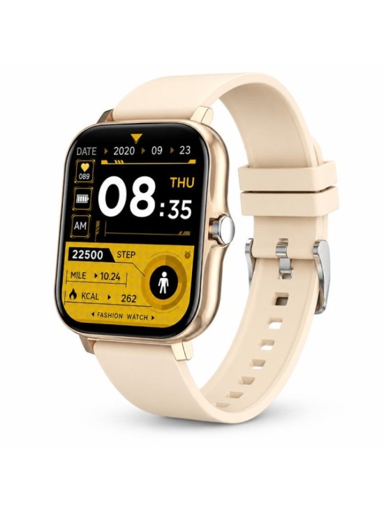 Reloj Derwye Smart Beige Unisex Bluetooth Táctil | Joyería Parejo
