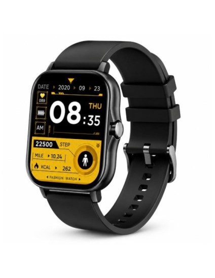 Reloj Derwye Smart Negro Unisex Bluetooth Táctil | Joyería Parejo